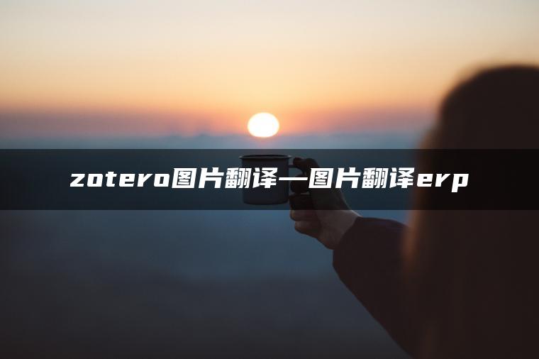 zotero图片翻译—图片翻译erp