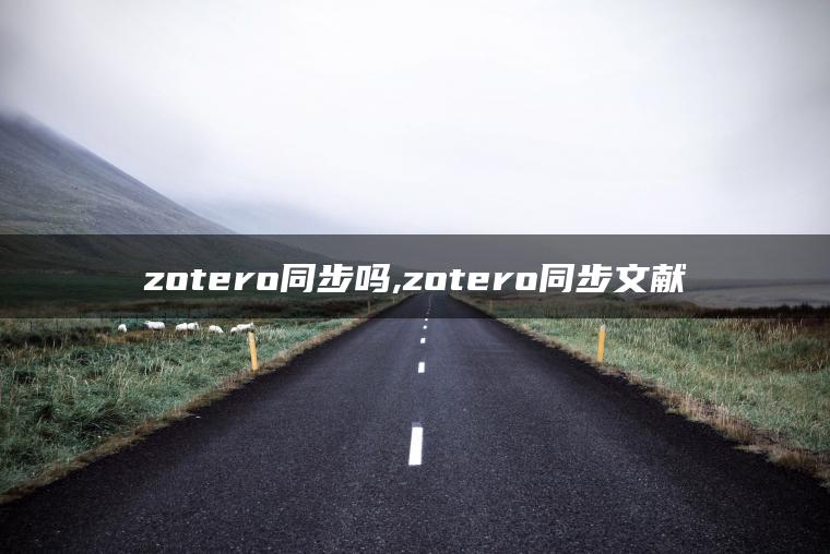 zotero同步吗,zotero同步文献