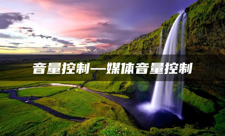 音量控制—媒体音量控制