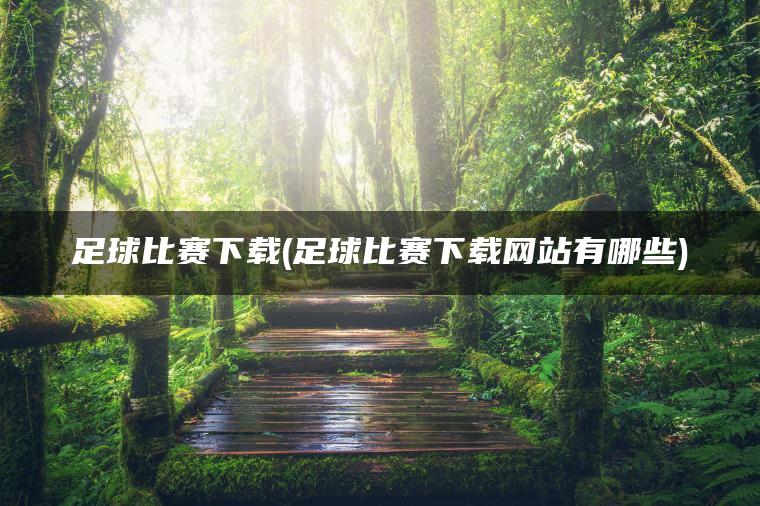 足球比赛下载(足球比赛下载网站有哪些)