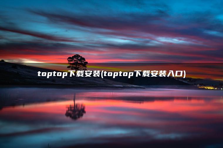 toptop下载安装(toptop下载安装入口)