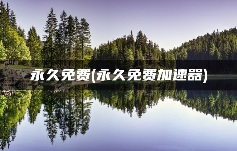 永久免费(永久免费加速器)