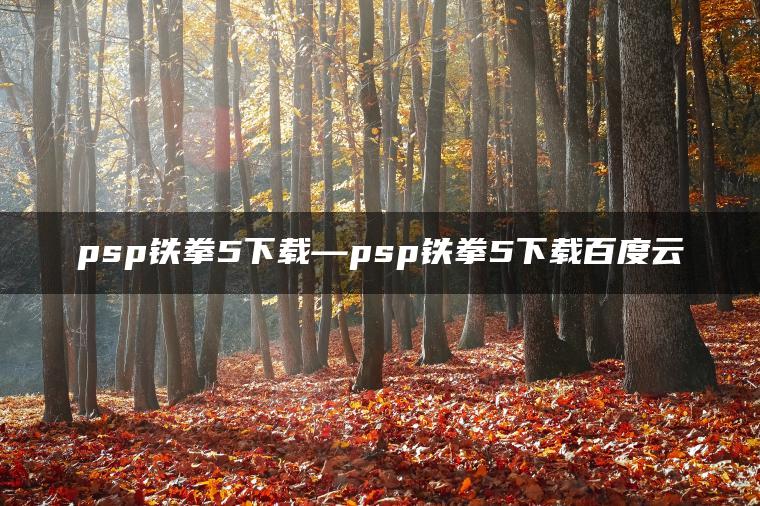 psp铁拳5下载—psp铁拳5下载百度云