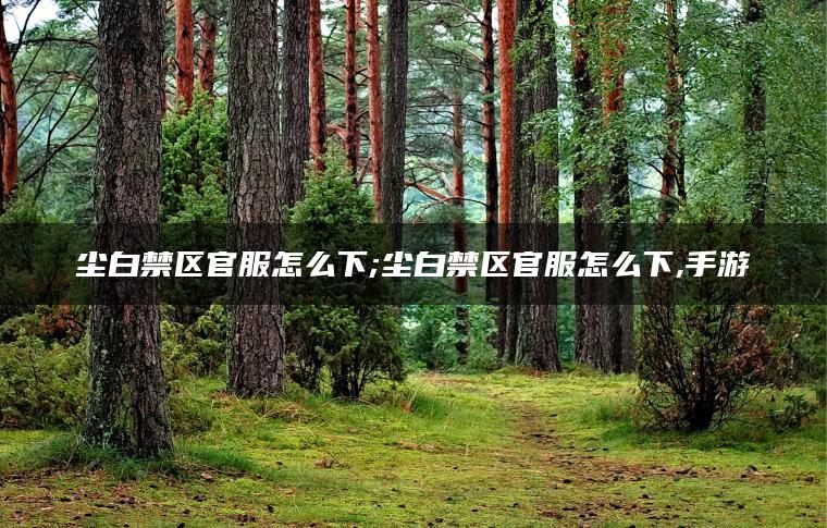尘白禁区官服怎么下;尘白禁区官服怎么下,手游