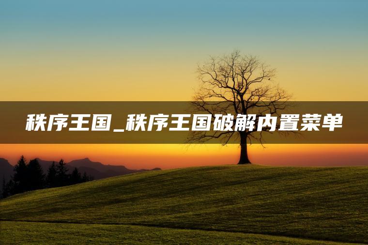 秩序王国_秩序王国破解内置菜单