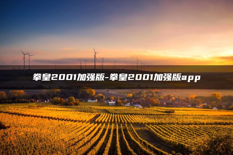 拳皇2001加强版-拳皇2001加强版app