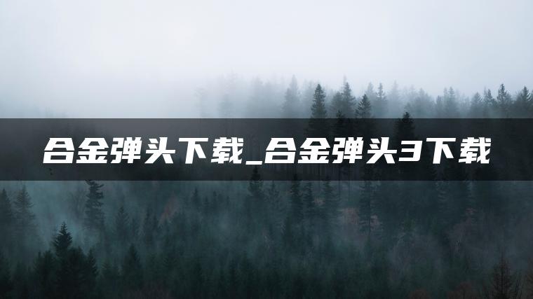 合金弹头下载_合金弹头3下载