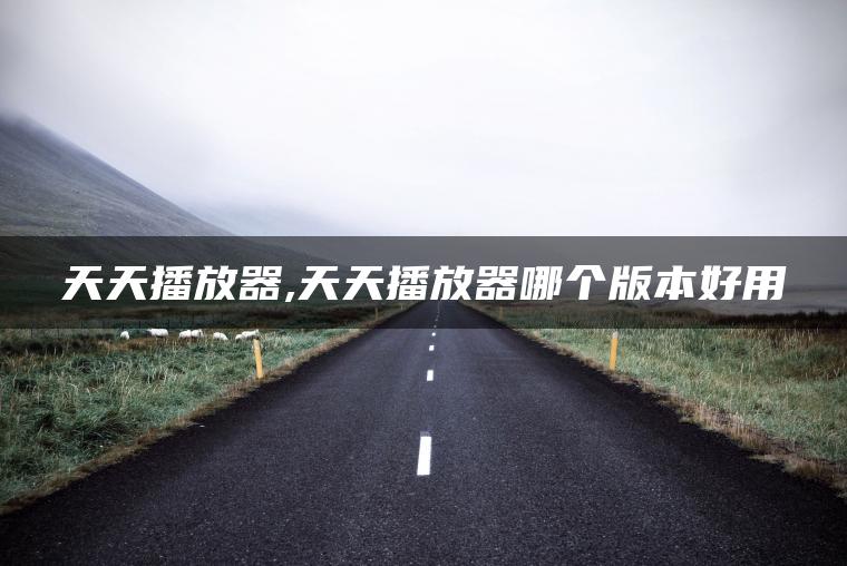 天天播放器,天天播放器哪个版本好用