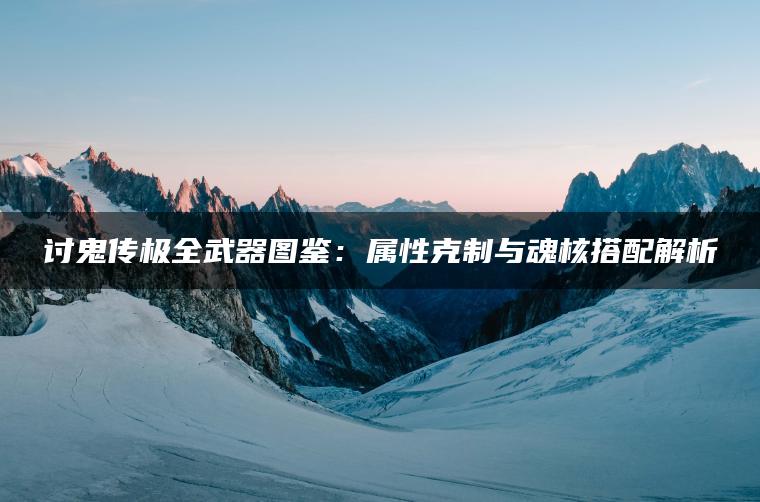 讨鬼传极全武器图鉴：属性克制与魂核搭配解析