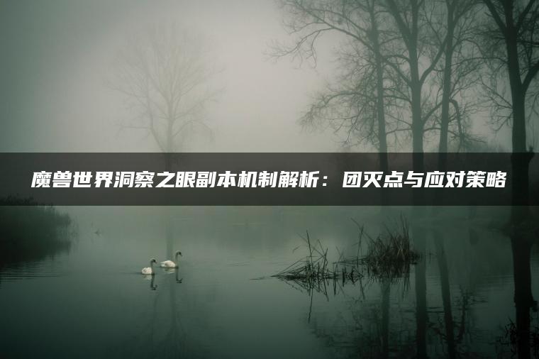 魔兽世界洞察之眼副本机制解析：团灭点与应对策略
