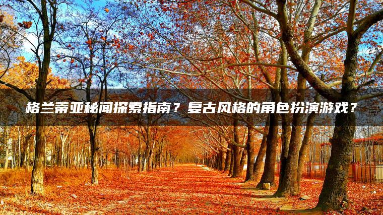 格兰蒂亚秘闻探索指南？复古风格的角色扮演游戏？