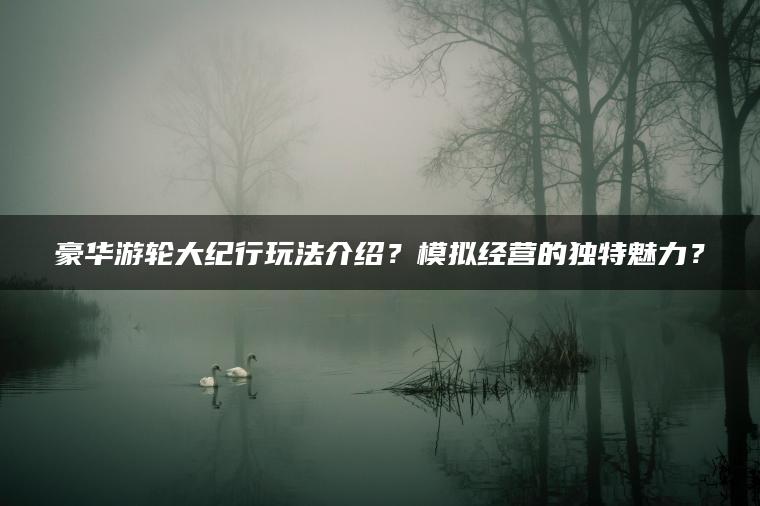 豪华游轮大纪行玩法介绍？模拟经营的独特魅力？