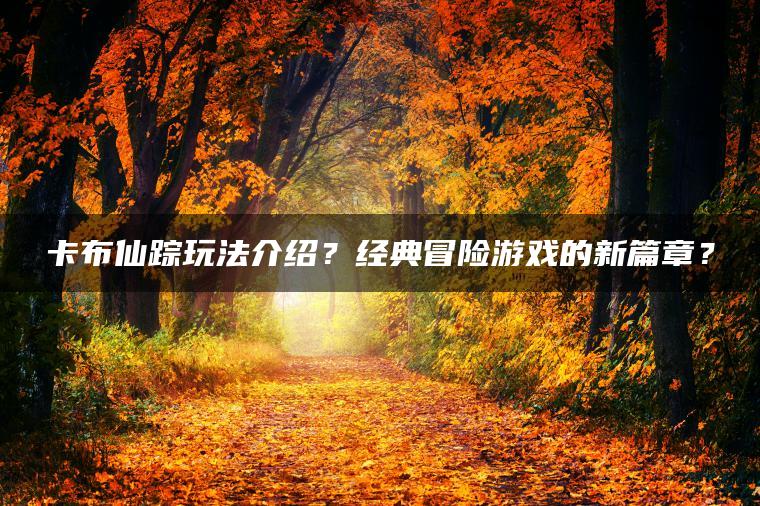 卡布仙踪玩法介绍？经典冒险游戏的新篇章？